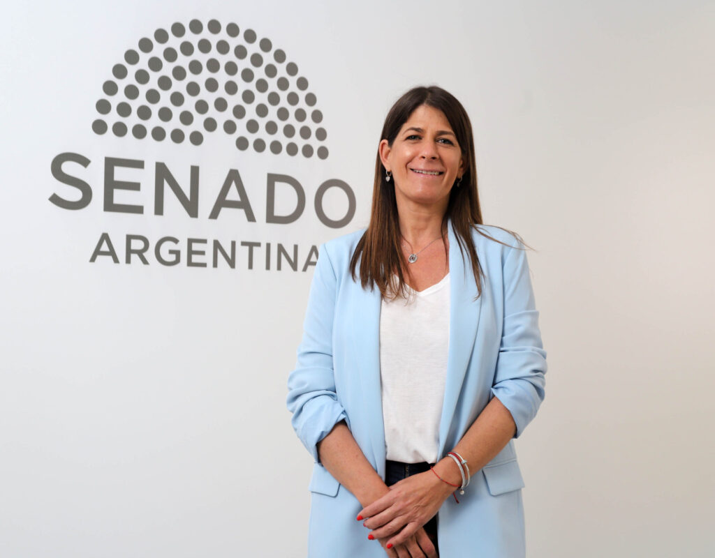 Guadalupe Tagliaferri en el Senado de la Nacion